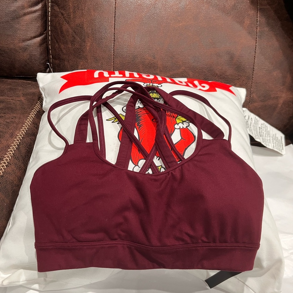 🧰Victoria's Secret Deep Red Strappy Sports Bra